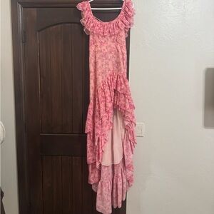 6 LoveShackFancy Pink Floral Maxi Dress